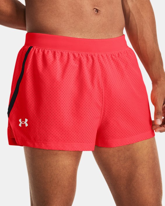 Shorts UA Launch Split Perf para hombre, Red, pdpMainDesktop image number 0